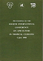 Proceedings of the Fourth International Conference on Apiculture in Tropical Climates.