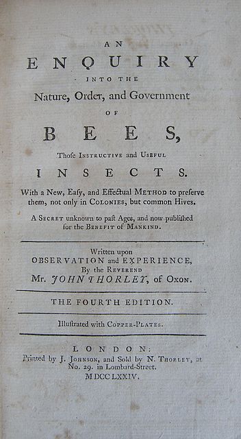 An Enquiry into the Nature, Order and Government of Bees.