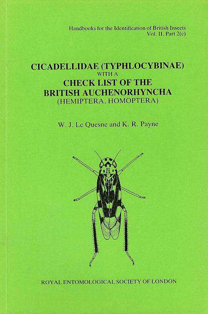 Cicadellidae (Typhlocybinae) with a Check List of the British Auchenorhyncha (Hemiptera, Homoptera).