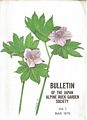 Bulletin of the Japan Alpine Rock Garden Society.