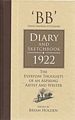 BB Diary and Sketchbook 1922. 