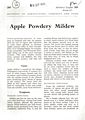 Apple Powdery Mildrew.