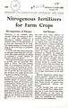 Nitrogenous Fertilizers for Farm Crops. 