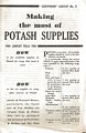 Making The Most of Potash Supplies.