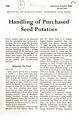 Handling of Purchased Seed Potatoes.