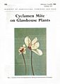 Cyclamen Mite on Glasshouse Plants.