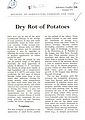 Dry Rot of Potatoes.