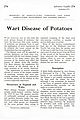Wart Disease of Potatoes.