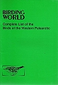 Complete List of the Birds of the Western Palearctic.